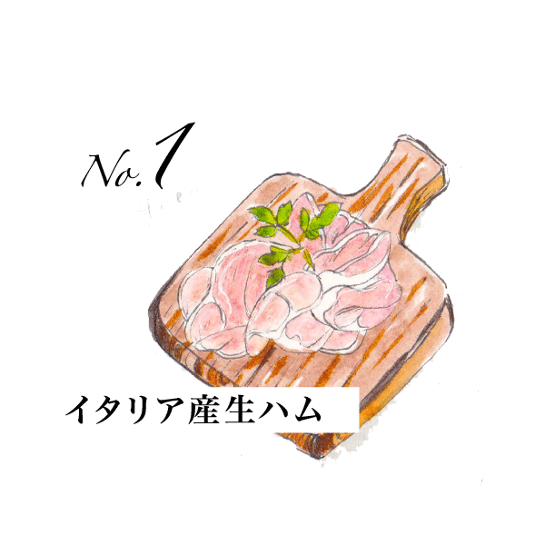 No.1 イタリア産生ハム